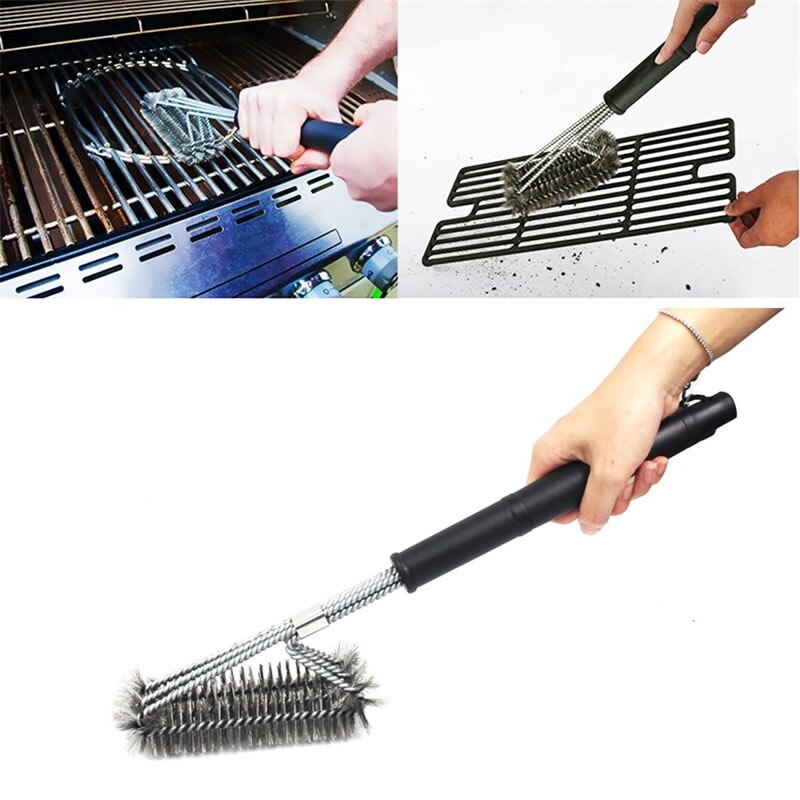 Upspirit-Parrilla de alambre de 18 pulgadas, cepillo para parrilla, raspador de limpieza para parrilla, cepillos para parrillas, limpiador, accesorios para barbacoa, herramientas de cocina