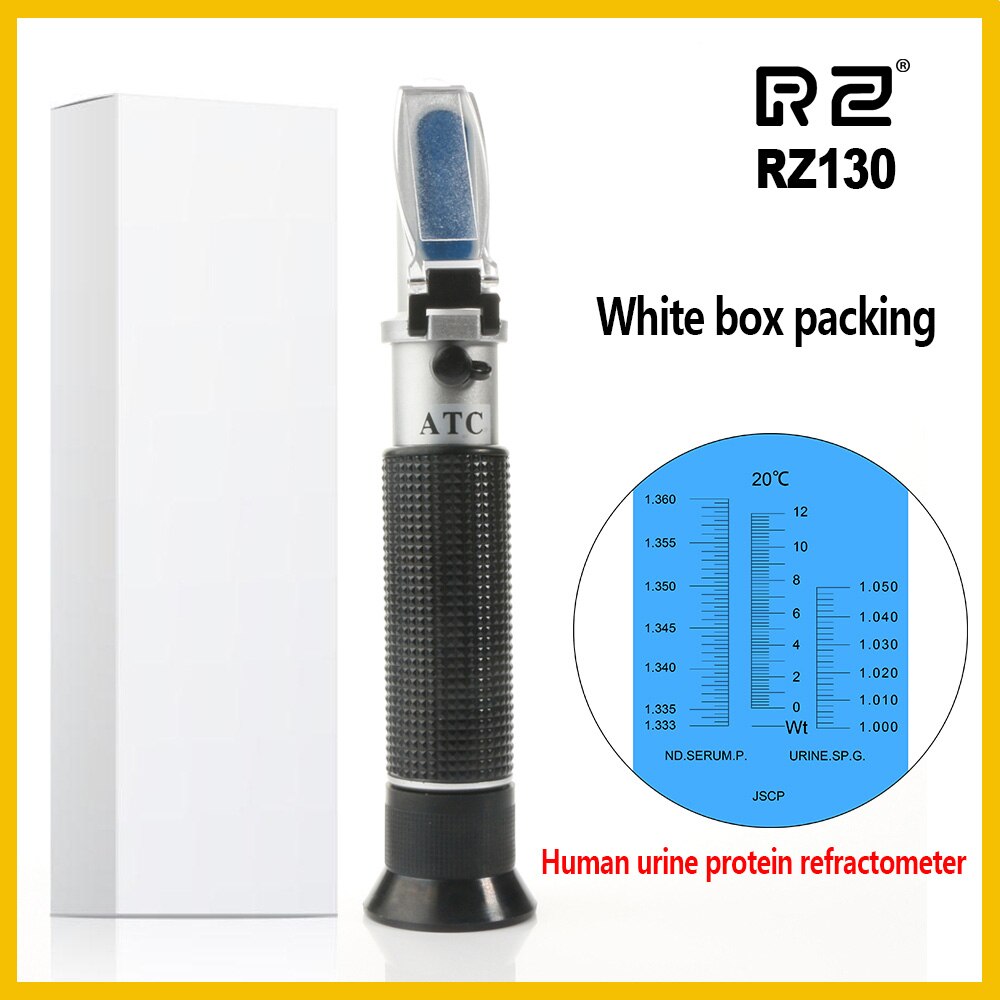 Human Urine protein Tester Tool refractometer Handheld Refractometer RZ130: RZ130-WHITE