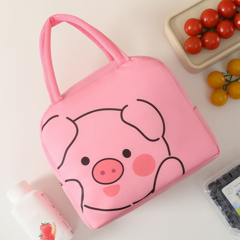 Cartoon Lunch Bag Portable Cute Pet Lunch Bag Oxford Cloth Thickened Insulation Bag Fresh Handheld Ice Pack Lunch Box Bag