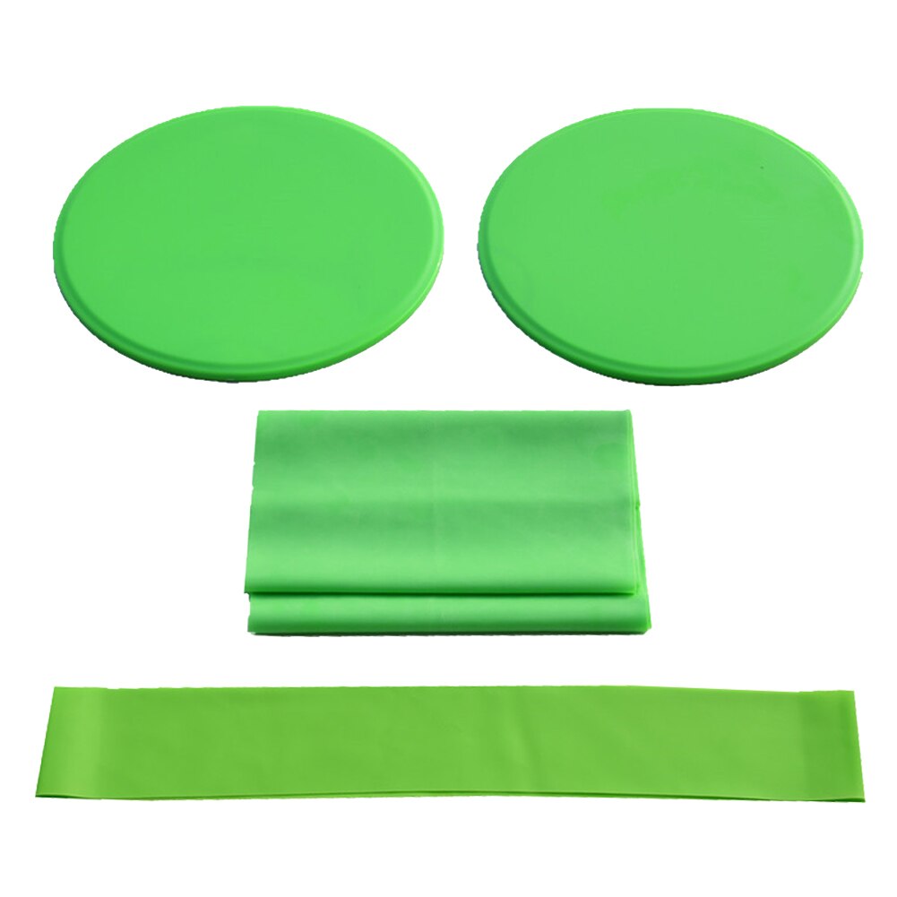 Pilates Strength Training Health Exercise Pull Up Fitness Yoga Gym Sport Resistance Bands Set PVC Workout Elastic Slide Plate
