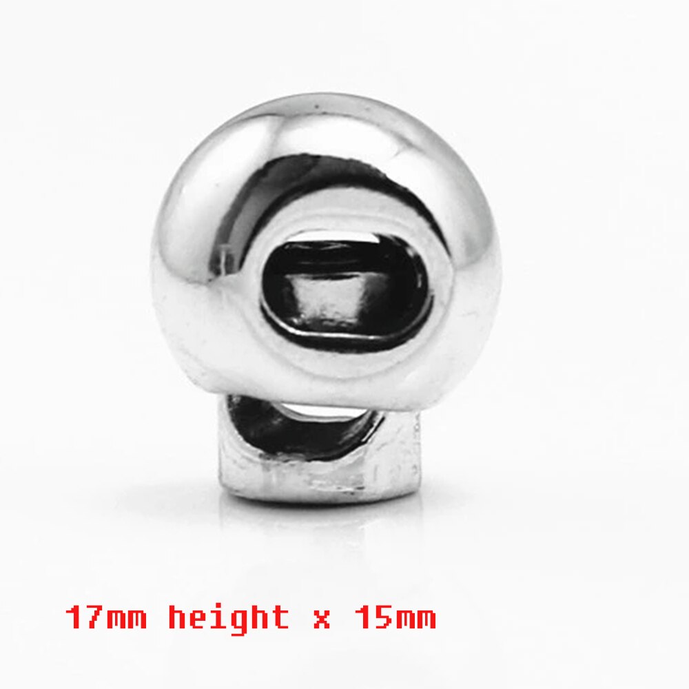 10pcs Pack Cord Lock Toggle Stopper lock Bean Silver /Gun/Gold Tone Toggle Clip NK149: B   NK144S