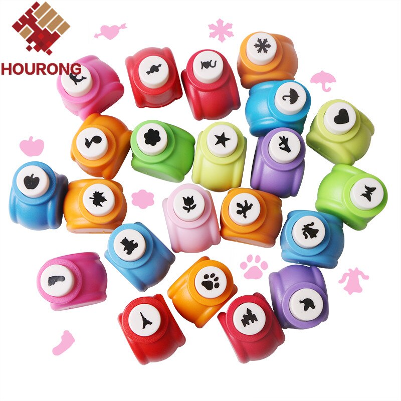 10 Stks/partij Kid Kind Mini Paper Punch Voor Scrapbooking Punch Diy Cutter Tag Card Craft Punch Hole Cutter Tool Willekeurig: Default Title