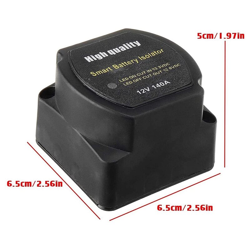 Dual Batterij Smart Isolator 12V 140 Amp Voltage Gevoelige Relais Vsr Smart Switch Voor Auto Atv Utv Boten Rv &#39;S Camper Truck