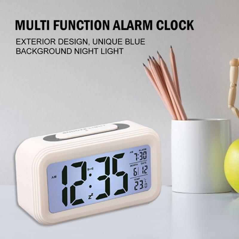 Alarm Clock Large Display With Calendar For Home Office Table Clock Snooze Electronic Kids Clock LED Desktop Digital Clocks