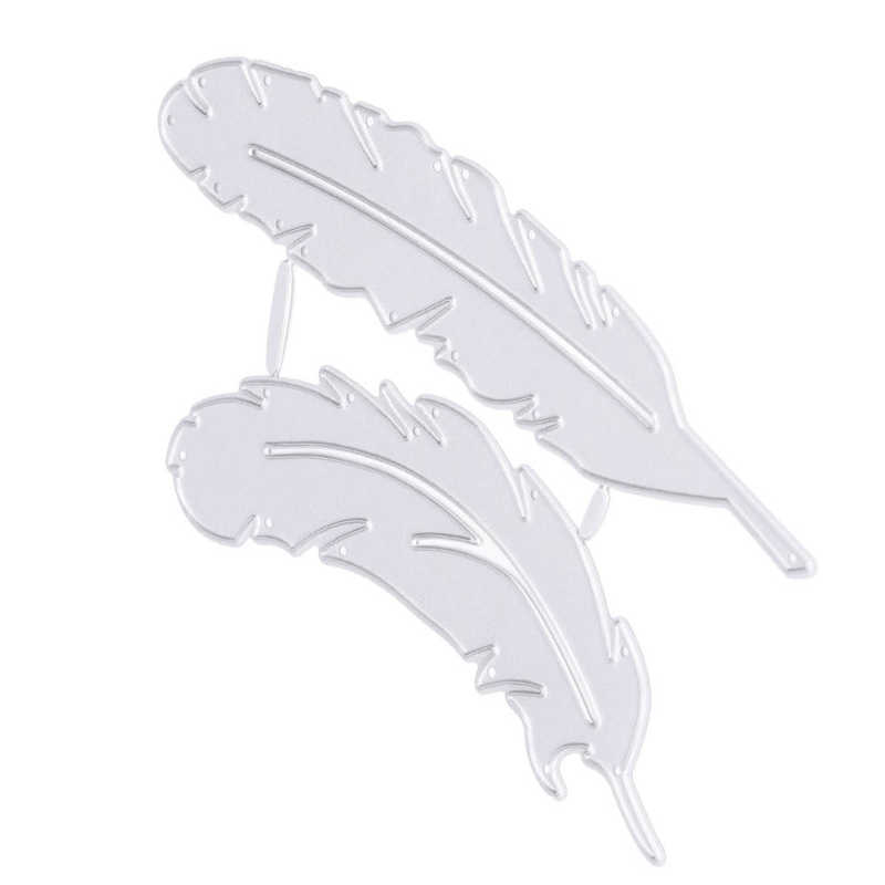 Die Cuts Embossing Cutting Die Feather Shape Practical for Scrapbook for Card Making for Photo Album