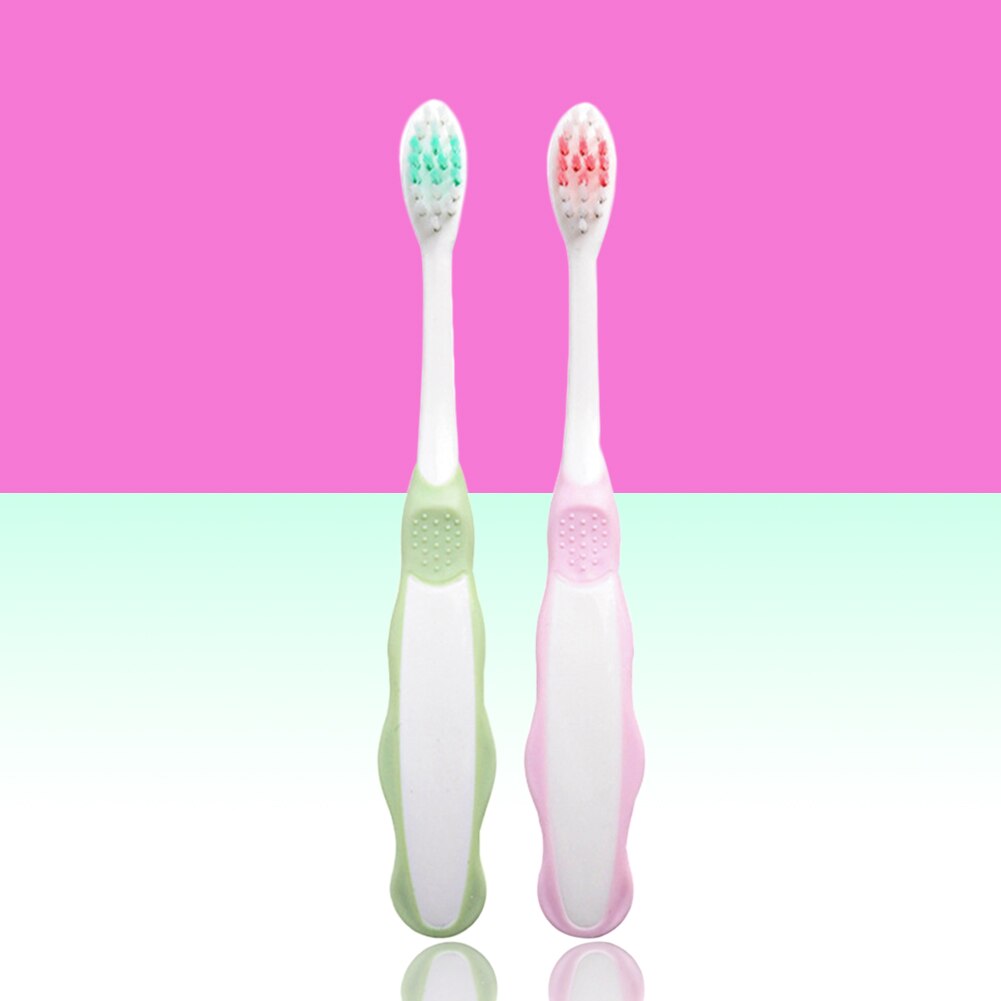 Soft Bristle Children Toothbrush Multi-functional Practical Convenient Eco-friendly Toothbrush Coated Tongue Cleaning#37