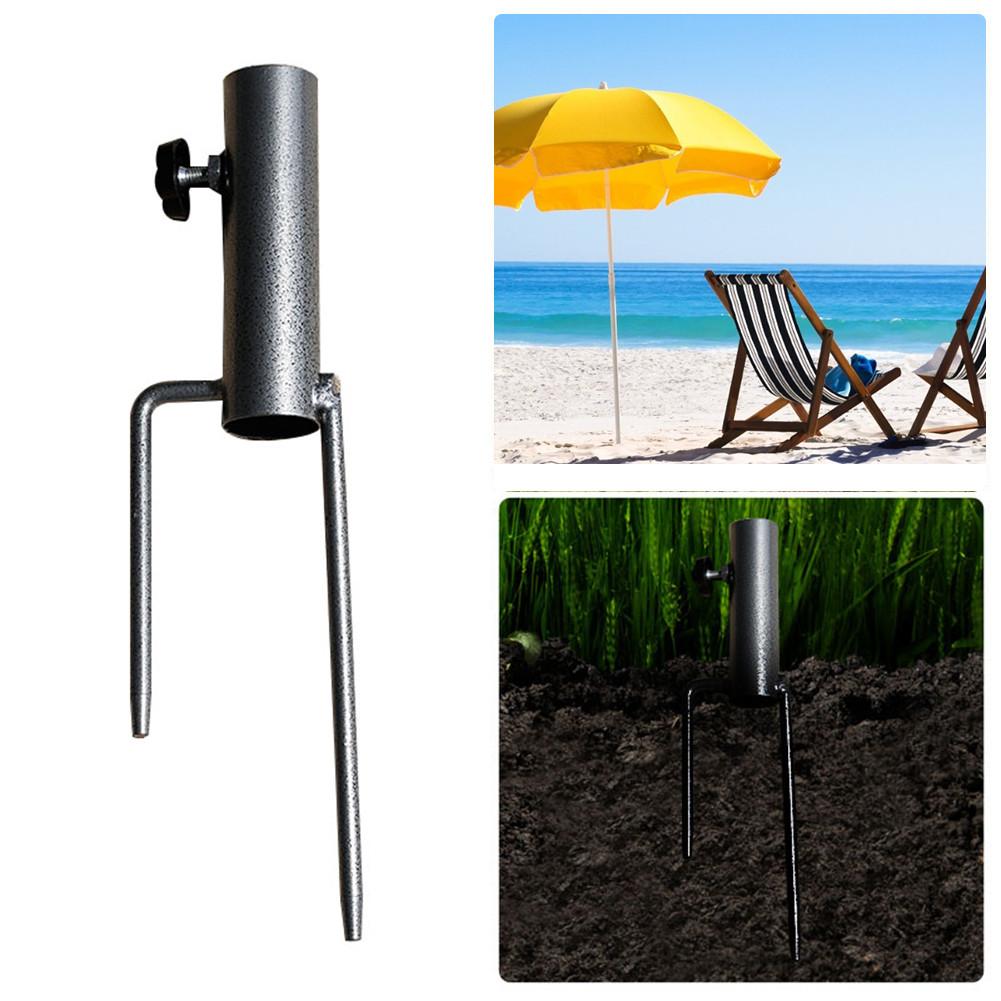 Garden supplies Umbrella Anchor Portable Umbrella Base Stand Patio Umbrella Steel Anchor Beach Umbrella Metal Ground Grass Auger