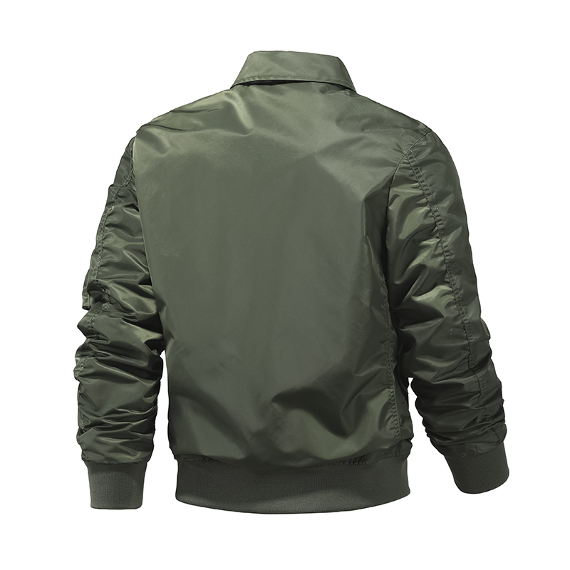 Chaqueta de piloto de la Fuerza Aérea MA1 para hombre, traje de béisbol de color sólido, chaqueta de trabajo de gran tamaño, de , temporada de otoño,