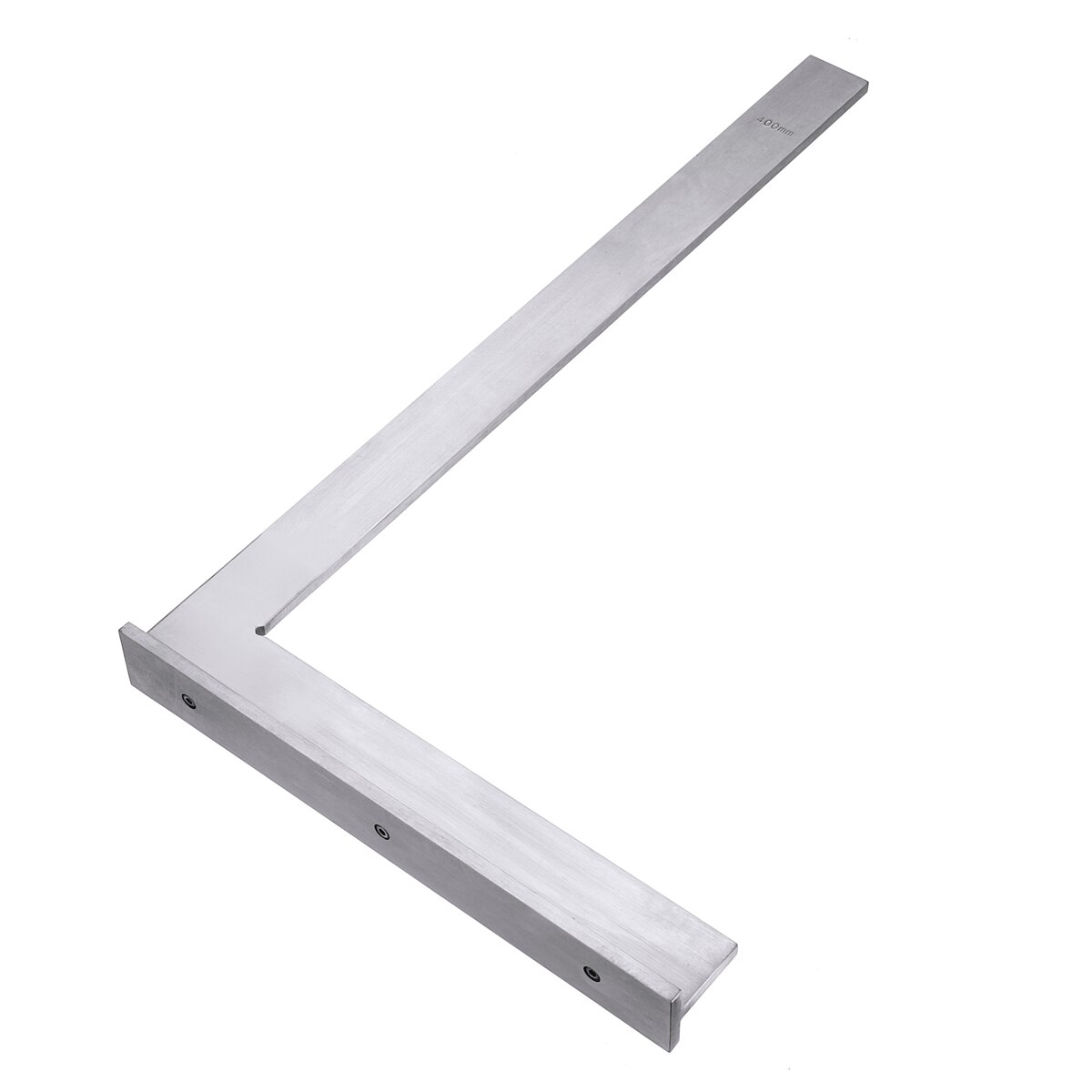 Stainless Steel Angle Ruler 90 Degree Angle Corner Square Ruler Wide Base Gauge Measuring Tool Silver High-Precision Protractor