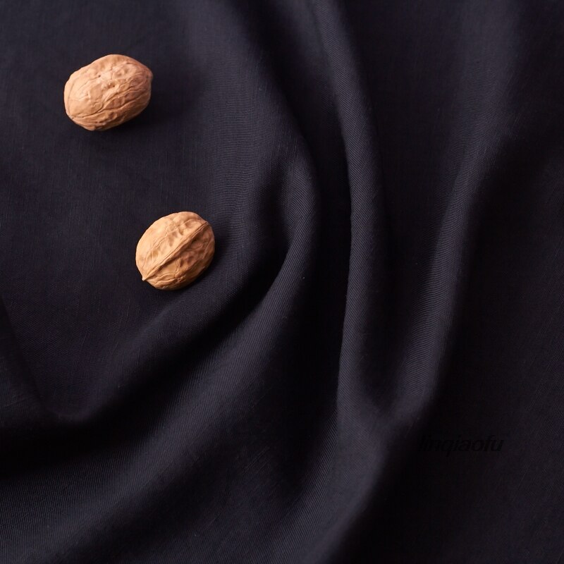 Tela Original de lino y Sarga de seda para hombre, tela de lino de alta gama para ropa de nombre grande cómoda: 2