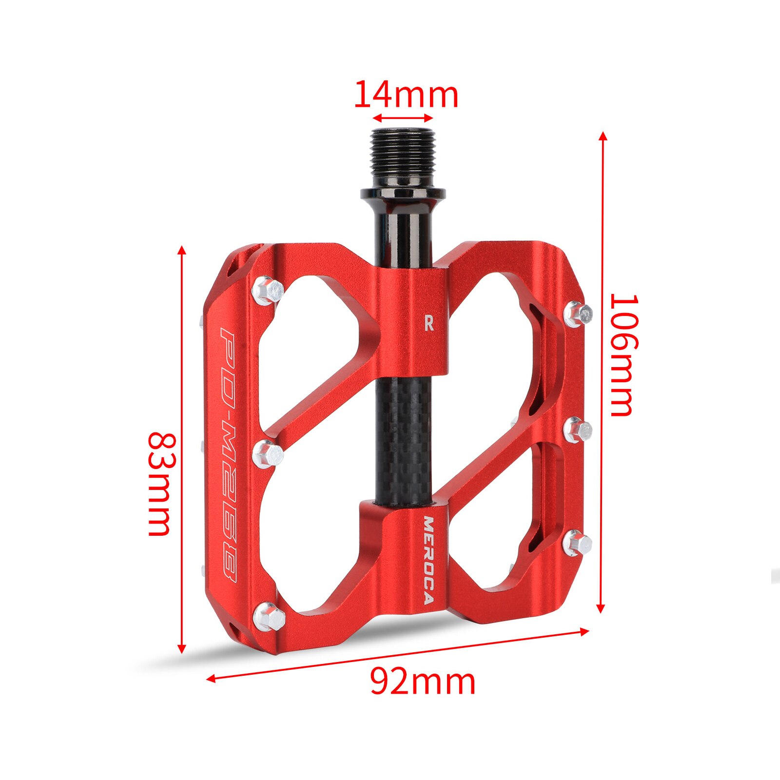 Meroca Fahrrad Pedal 3 Lagerbier rutsch feste MTB Pedale abgedichtet drei Lagerbier Aluminium legierung Mountainbike Pedal Fahrrad zubehör