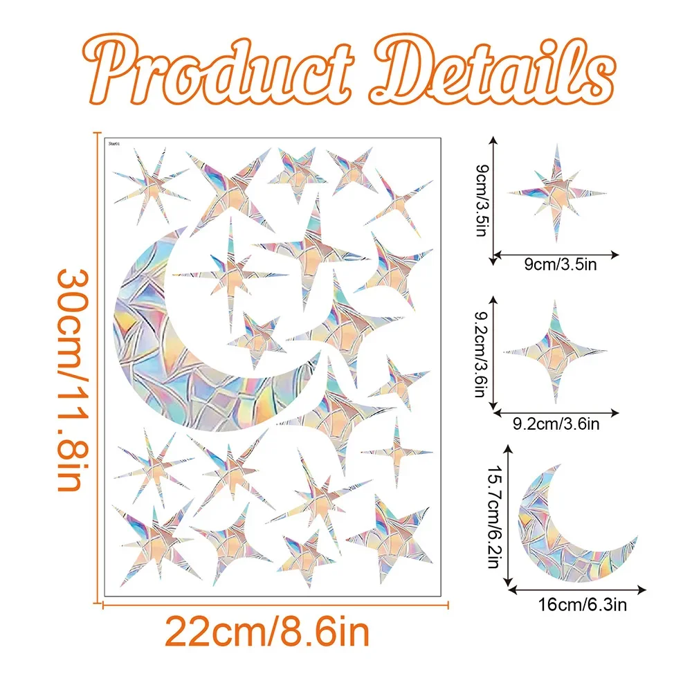 Sunshine Catcher Colorful Window Stickers Rainbow Prism Butterfly Electrostatic Glass Stickers PVC Anti-collision Window Sticker: Brown