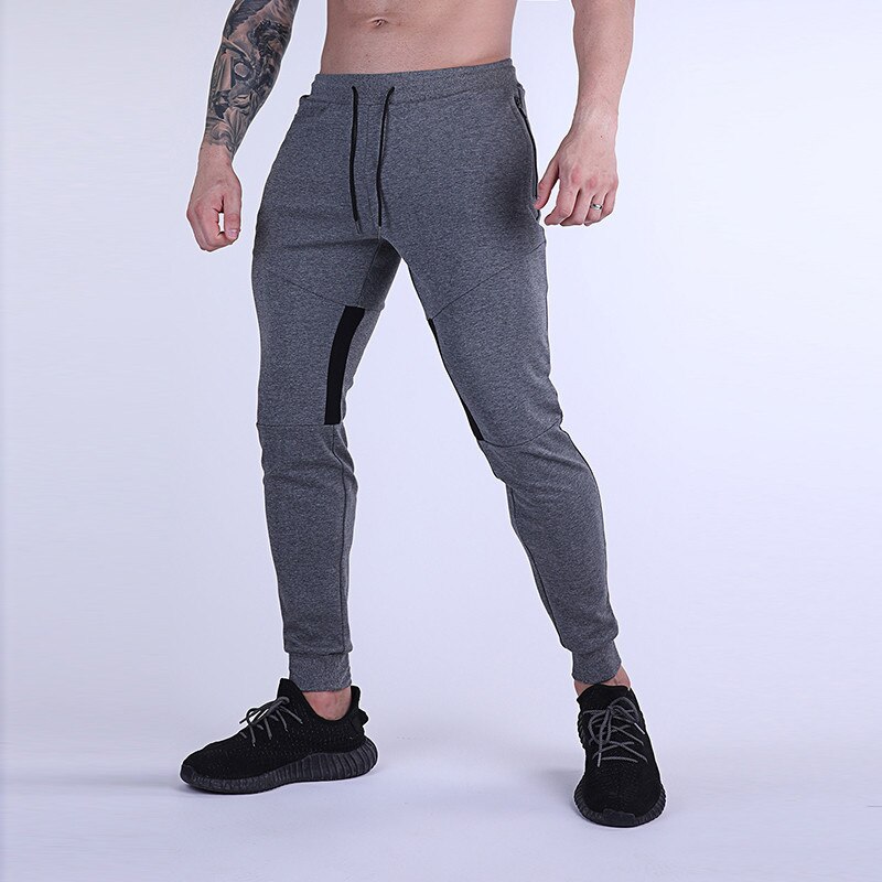 2022 neue Frühjahr Fitnessstudio Sport Hosen Herren Jogger Patchwork Fitness Bodybuilding Herren Lauf Hosen Läufer Kleidung Jogginghose