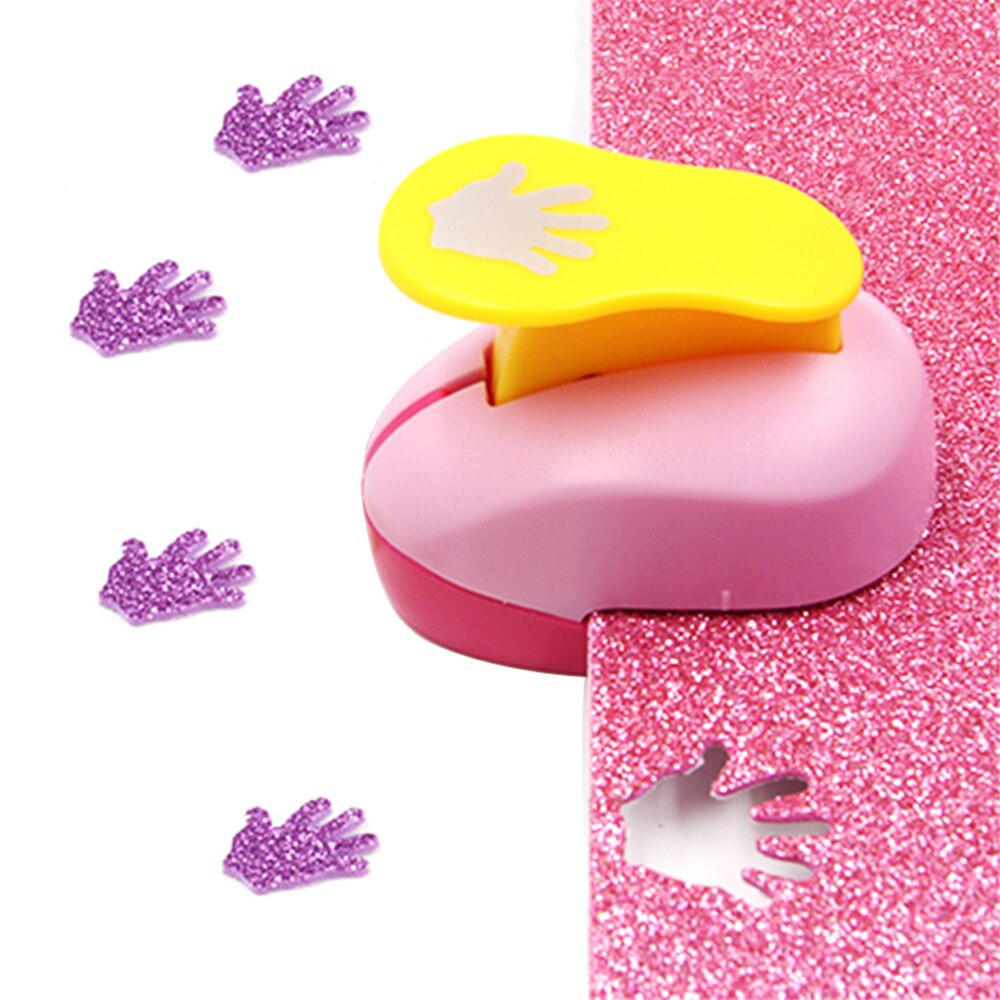 Mini Paper Craft Puncher Hole Punch Shaper Lovely Embossed Patterns For DIY Kids Artwork Greeting Card 1Pc Random Color