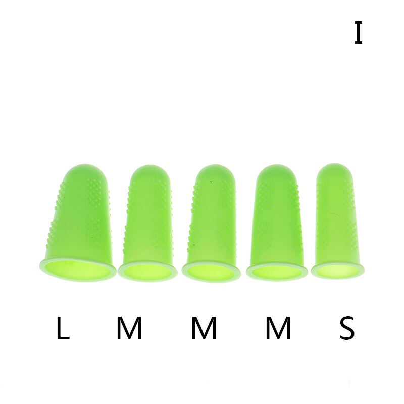 3/5pcs Finger Protector Non-slip Finger Guard Protect Fingers From Scald Cut High Temperature Resistant Cover Silicone Kitchen: I