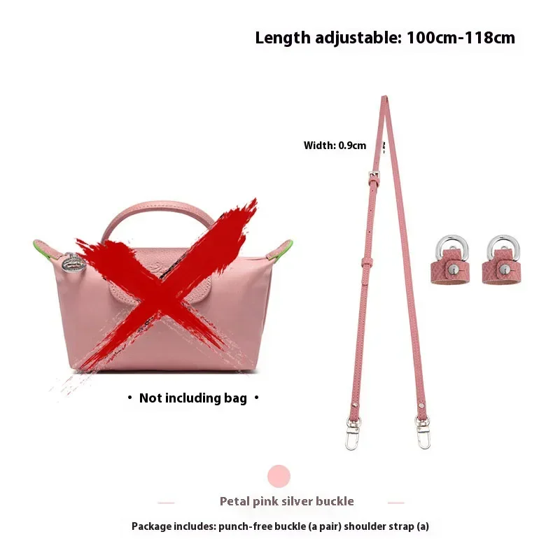 Replacement Crossbody Bag Strap for Longchamp Terra Mini Bag Shoulder Strap Without Punching Modification Bag Accessories: PURPLE