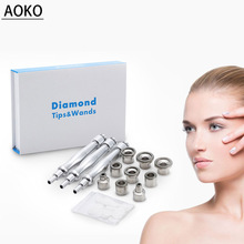 AOKO Diamond Microdermabrasie Peeling Schoonheid Machine Gezichtsverzorging Tool Vervanging Accessoires 9 Tips 3 Toverstokken Sets