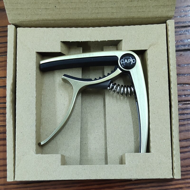 Metallic Capador Voor Gitaar Elektrische Guitarra Tuning Klem Gitaar Capo Voor 6 Snarige Akoestische Muziekinstrument Accessoires: Bronze