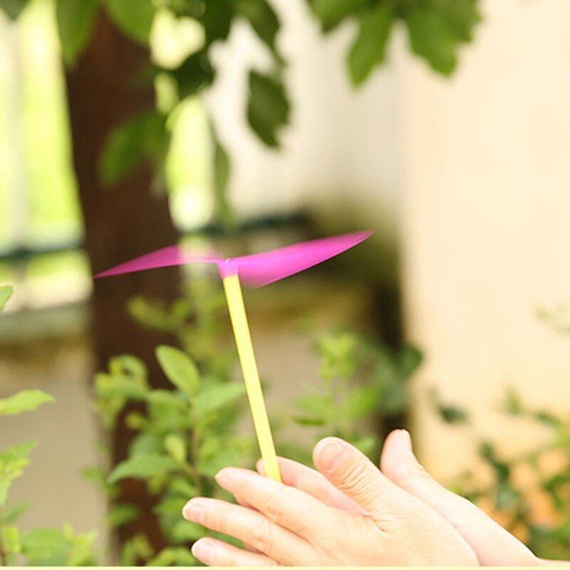 5 stks/partij Klassieke Plastic Bamboe Libel Kinderen Outdoor Speelgoed Classic Fun Propeller Vliegende Sport Spelletjes Voor Kinderen