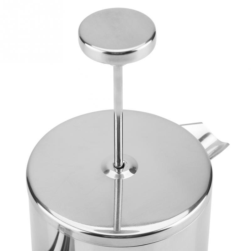 Franse Pers Koffiezetapparaat Beste Dubbelwandige Rvs Koffiekan Geïsoleerde Koffie Thee Maker Pot Filter Manden