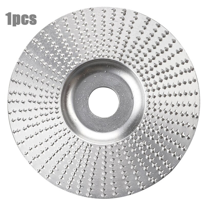 1/3pcs Set 22mm Bore Wood Grinding Polishing Wheel Rotary Disc Sanding Wood Carving Tool Abrasive Disc Tools for Angle Grinder: 100mm Slope Silver
