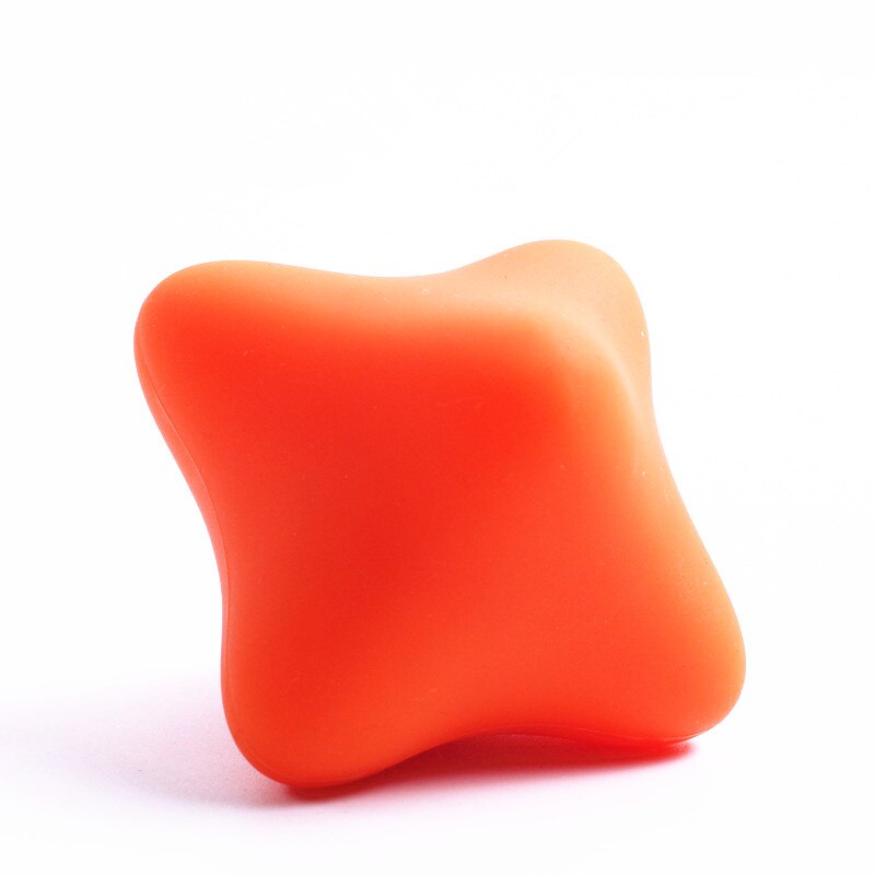 Silizium Massage Kegel Solide Ball Psoas Muskel Freisetzung Brust Wirbelsäule Zurück Nacken Schulterblatt Fuß Yoga Dreieckige Entspannen Gerät: 6Ecke Orange