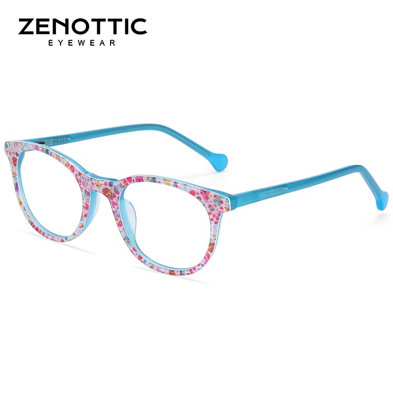 Zenottic acetat anti blåt lys blokerende briller rammer til børn børn dreng pige computer spil optisk nærsynethed briller: 002