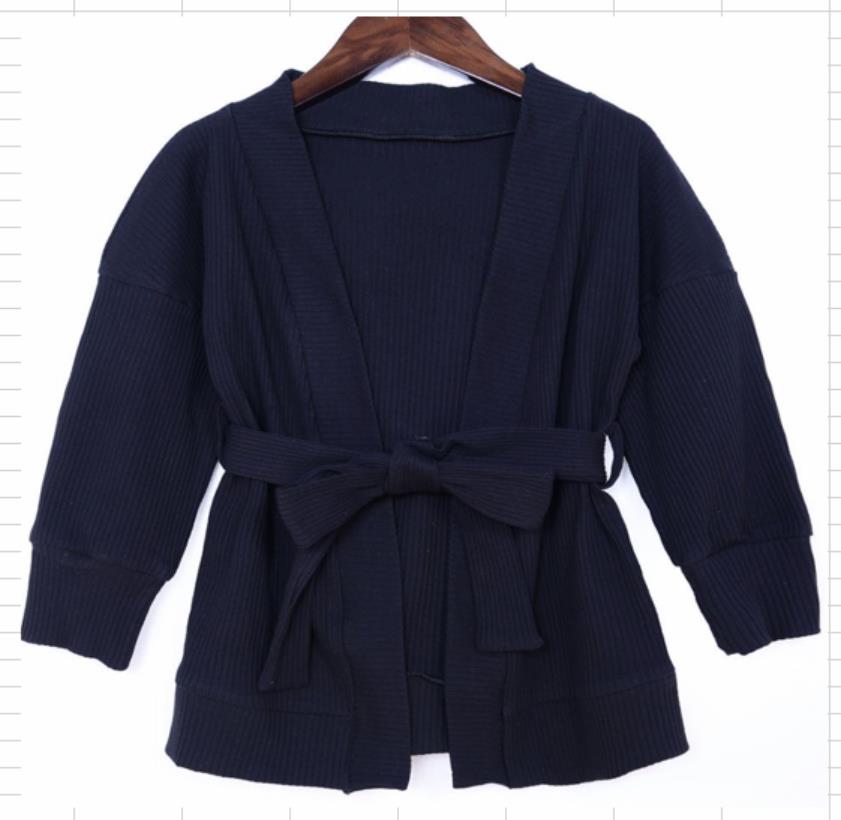 Cardigan Pour Tout-petits Garçons Filles Pull Automne/hiver Couleur Unie Veste Tricotée Anniversaire école 9 Mois Sweat-shirt, Blanc, 18-24 Mois