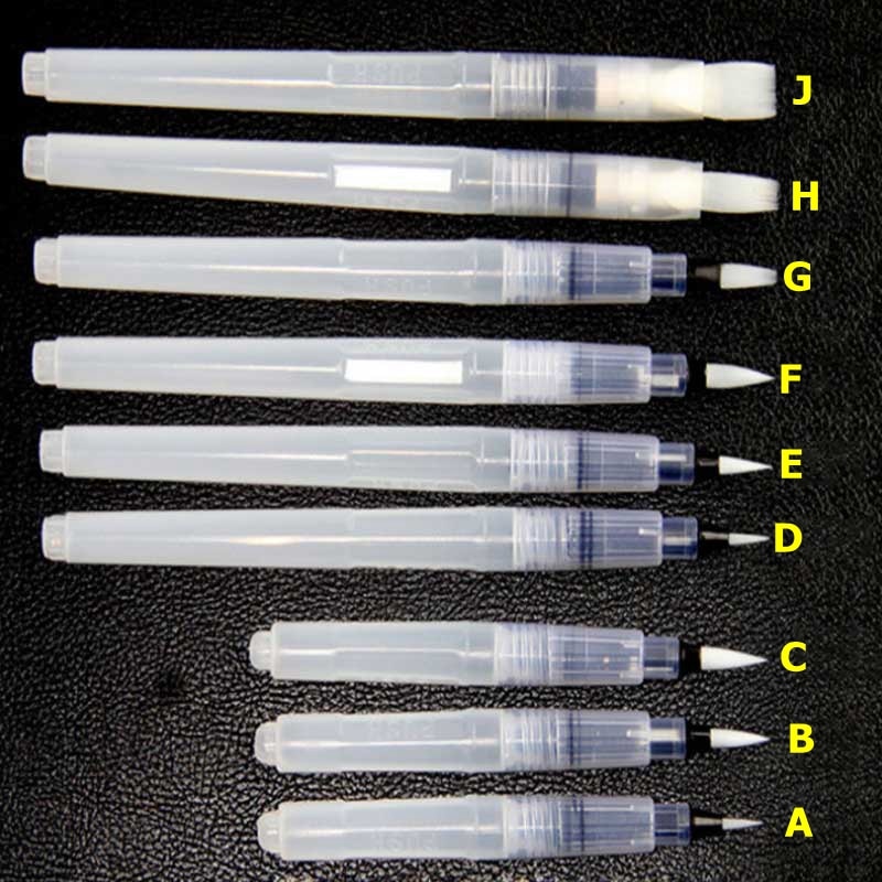 Water Brush Ink Pen for Watercolor brush pen Calligraphy Painting Illustration Pen Stationery Refillable Drawing Art Supplies