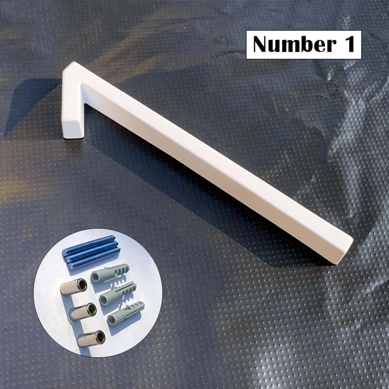 125mm White Floating House Numbers Doorplate Letters Metal Address Sign Plate Outdoor Street Door Plaque Number For Home Mailbox: Number 1