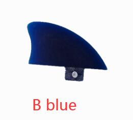 Single Small Surf Fin wakeboard Fins Knubster Centre Kneel kiteboard surfboard Fin Blue Red Smoky: B Blue