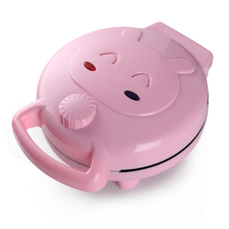 220V électrique automatique Machine à gâteau Mini dessin animé gaufre Sandwich cuisson petit déjeuner fabricant prise britannique