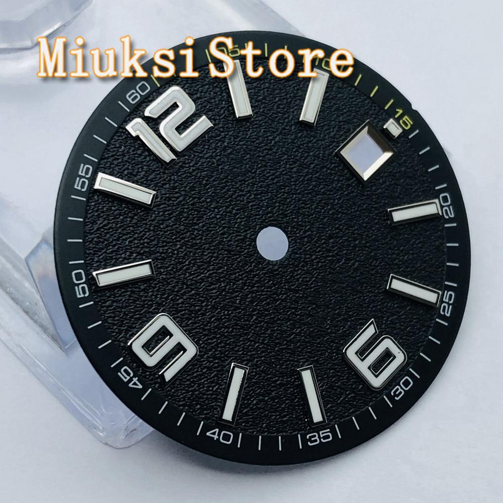 Bliger 1 Pcs 31.5 Mm Steriele Wijzerplaat Fit Eta 2836 2824 DG2813 3804 Miyota 8215 821A 8205 Zeemeeuw 1612 Automatische Beweging