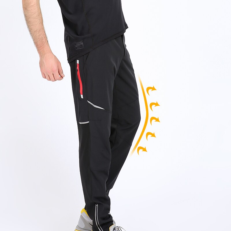 WHEEL UP Spring Autumn Men Cycling Pants Windproof Sport MTB Mountain Bike Pants Reflective Cycling Long Trousers Bicycle Pants