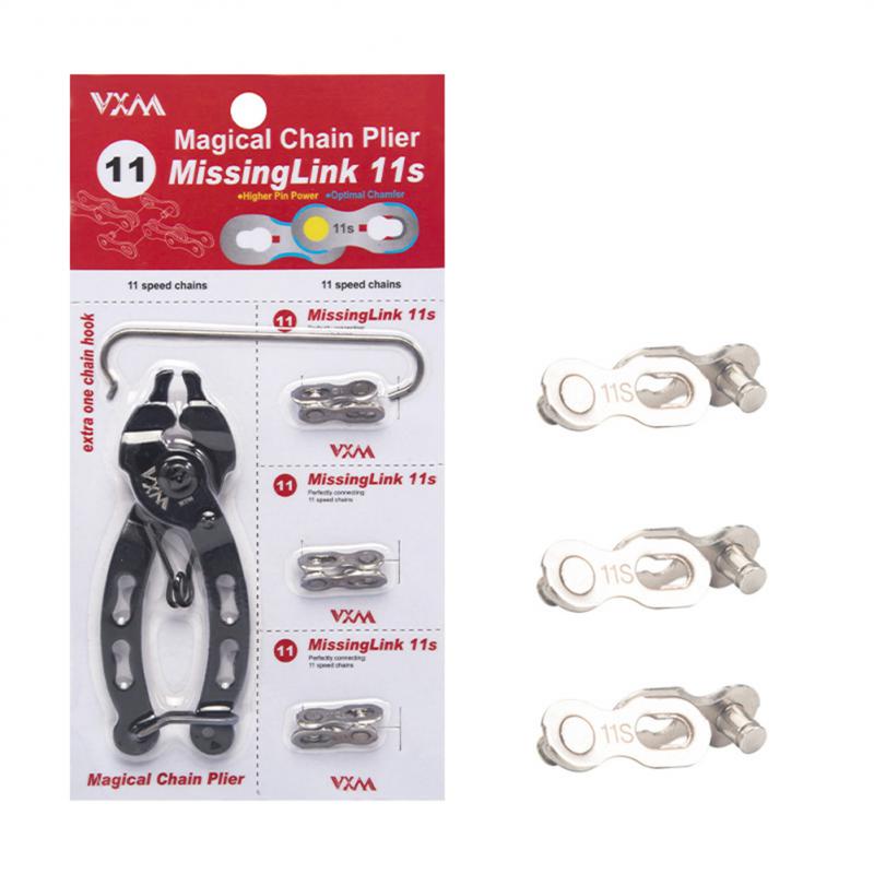 Łańcuch rowerowy naprawa narzędzie dla 6/7/8/9/10/11 robić szybkiej jazdy na rowerze łącznik robić łańcuszka miarka śruba hak łańcuchowy zacisk łańcuchowy klamra szczypce: 11 speed