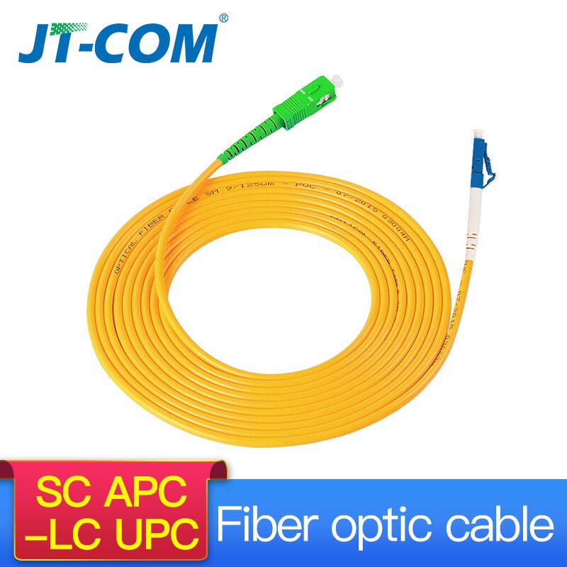 ! SC-LC 3M Simplex Single Mode Fiber Optic Patch Cord SC/APC-LC/UPC 3M 2.0mm 3.0mm FTTH Fiber Patch Cable