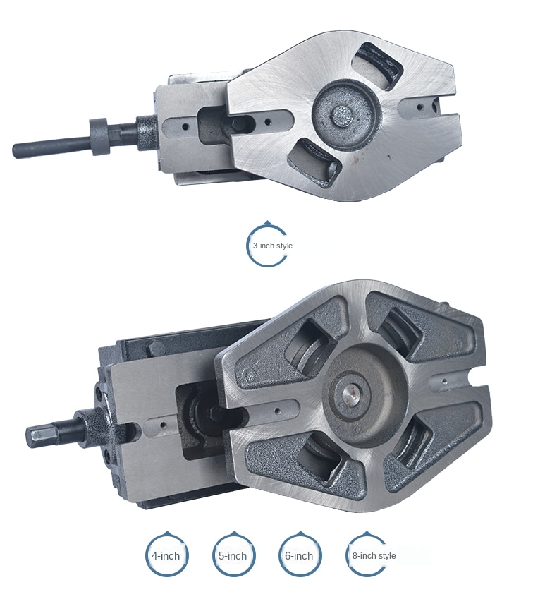 Flat-nose pliers for QH heavy-duty milling machine, precision angle-fixed bench vice for drilling machine, 3 inch