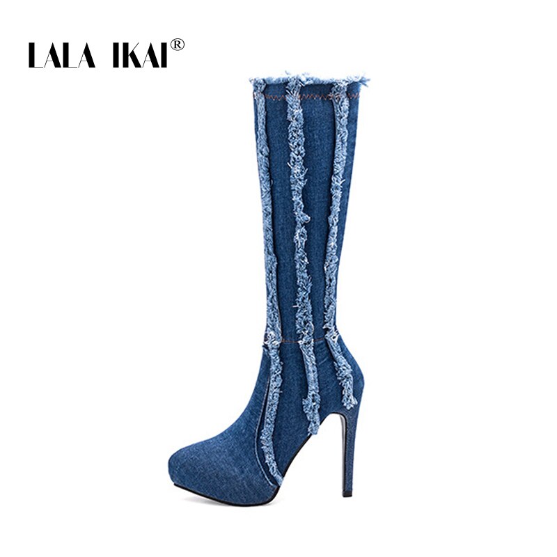 LALA IKAI – cuissardes en Denim avec fermeture – Grandado