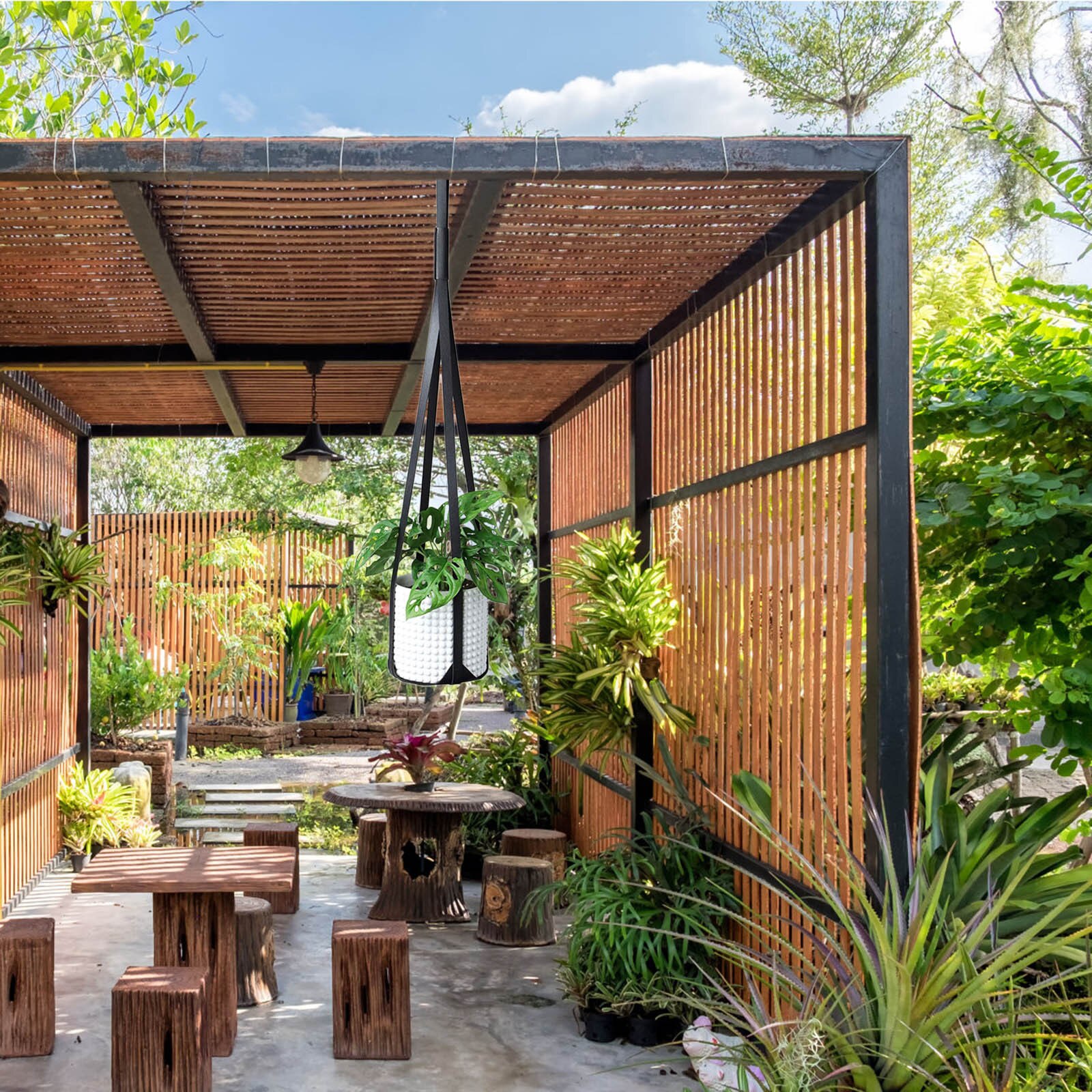 30@ Leather Plant Hanger Baskets Planter Flower Pot Hanging Holder Garden Decoration Outdoor Pots And Planters Pot De Fleur