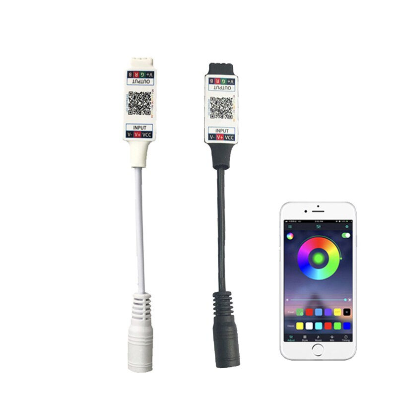 Mini Controller Bluetooth RGB Per Strip LED, 5V-24V, Con APP E Sincronizzazione Musicale, Alimentazione USB