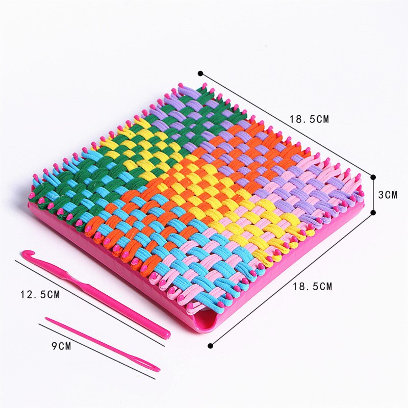 Creatieve Diy Speelgoed Touw Loop Breien Elastische Touw Weefgetouw Speelgoed Handgemaakte Weven Speelgoed Voor Meisje Speelgoed
