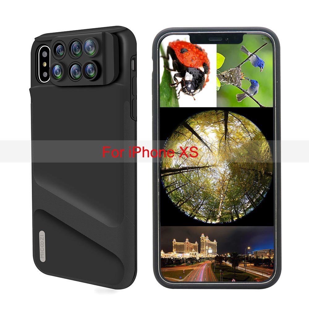 Neue Für iPhone 11 Pro Max Kamera Objektiv Kit Fisheye Weitwinkel Makro Teleskop CPL Objektiv Fall Abdeckung Für iPhone X XR XS Max 7 8 Plus: For iPhone XS