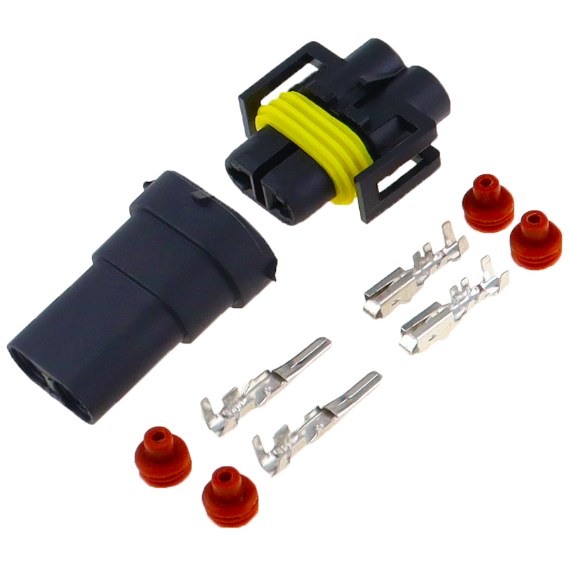 5 Set Delphi 2 Pin Female And Male Connector Fog Lamp Light H11 H8 H9 Lamp Socket