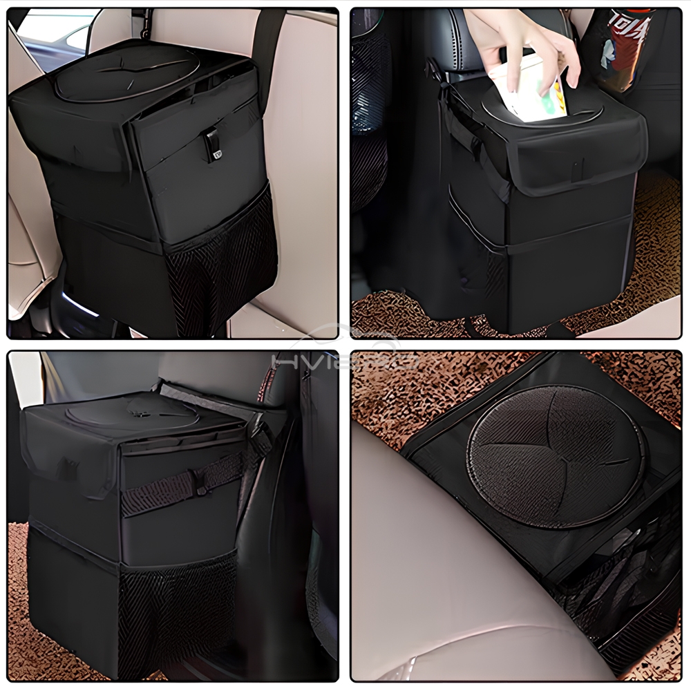 Auto Multi Purpose Dumpster Garbage Lid Storage Bag Waterproof Black Loaded Leakproof Car Load Foldable Trash Bins Dustbin Tools
