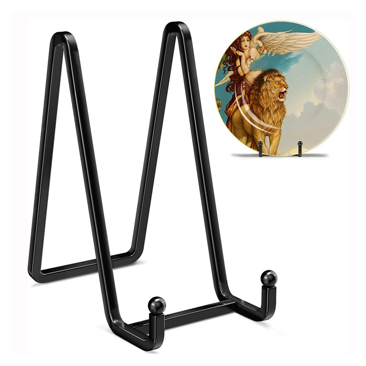 Placa Stands para Exibição, Metal Frame Holder, Stand Picture, Livro Decorativo, Photo Easel, 3"