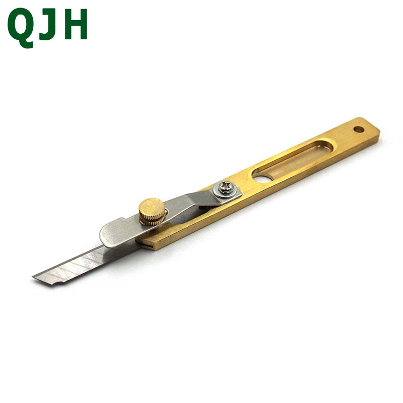 Cuchilla para cortar cuero, duradera, 1 Uds., DIY, herramientas de corte de cuero, cuchilla para manualidades, Cuchilla de recorte de cobre con hoja de cuero