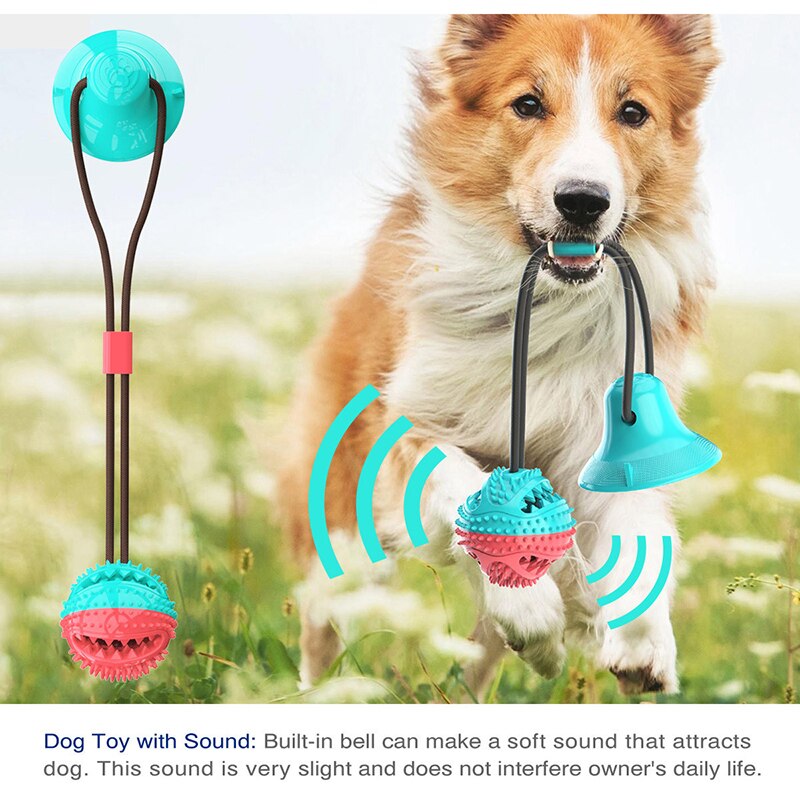 Silicon Pet Dog Toys Suction Cup Tug Dogs Chewing Push Ball Toy Pet Tooth Cleaning Dog Toothbrush for Puppy large Dog Biting Toy