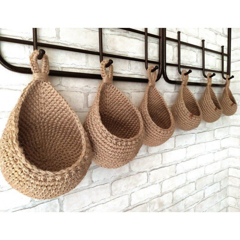 Woven Fruit Basket Vegetable Basket Wall Mounted Wicker Rattan Pastoral Kitchen Table Picnic Storage Basket Storage: XXL
