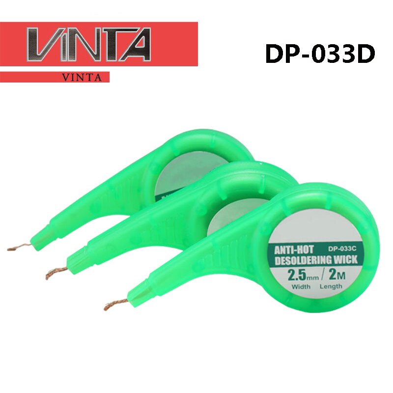 5pcs DP-033D Multi-function suction wick with tin removal with anti desoldering wick suction tool for tin suction wick