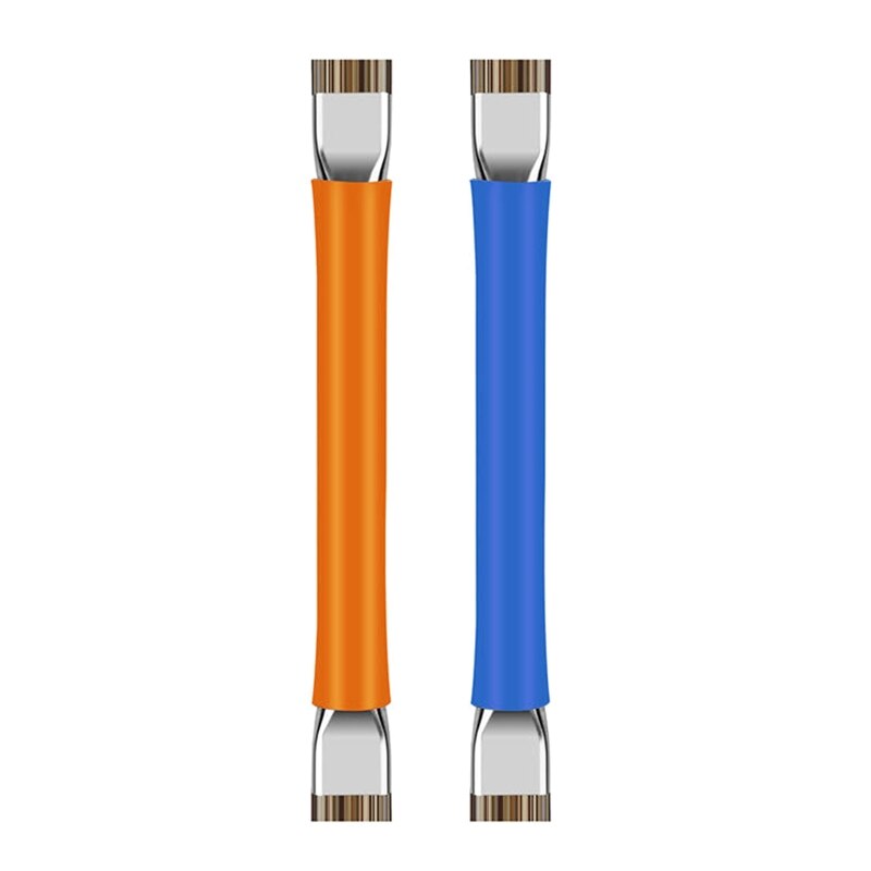 2-Piece Anti - Static Brush PCB ESD Brush Electronic Component Cleaning Tool for PC Mobile Phone Grooved Bristles